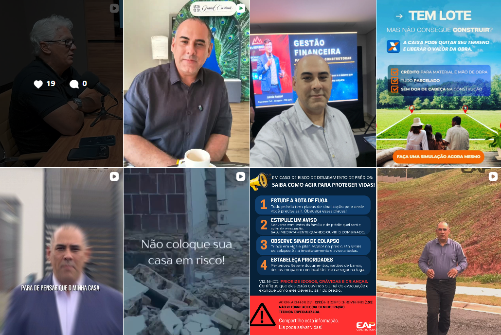 Publicações recentes de @eap.construtora no Instagram